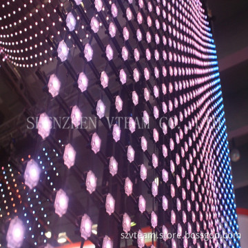 Multiple Installation LED Color Mesh Screen for Stage Decoration